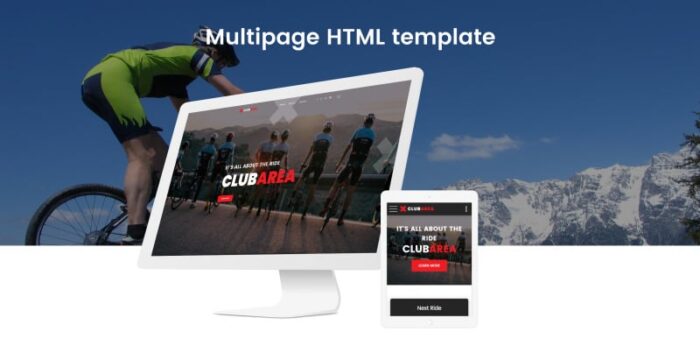 Clubarea - Template Situs Web HTML Kreatif Multihalaman Bersepeda - Fitur Gambar 2