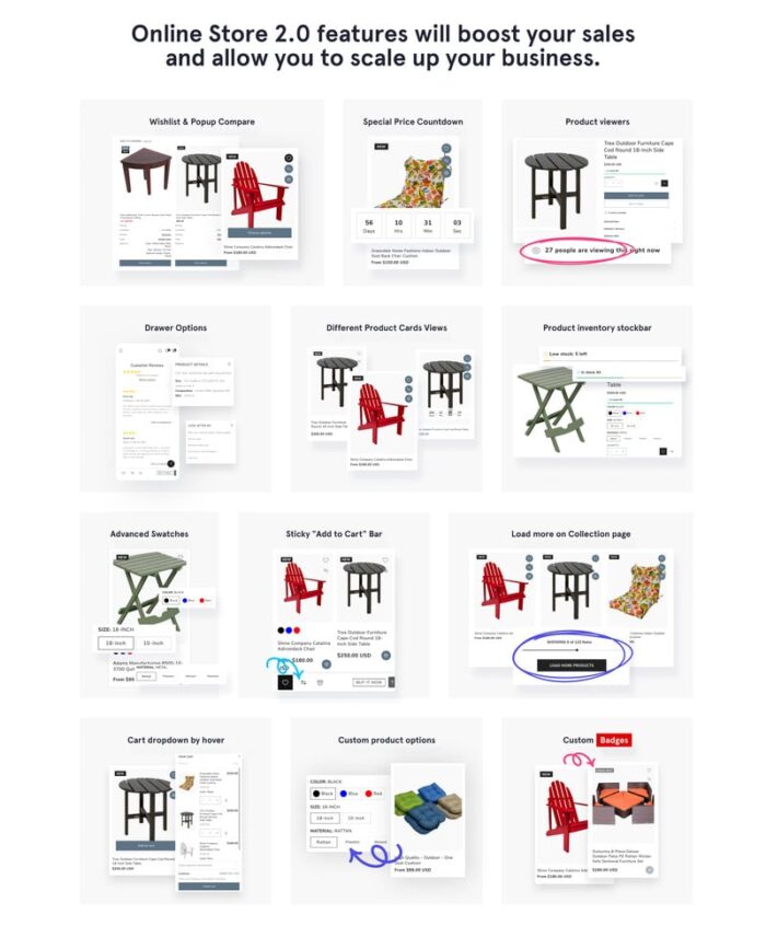 Furnitur Taman - Toko Online Furnitur & Desain Interior 2.0 Tema Shopify - Fitur Gambar 3