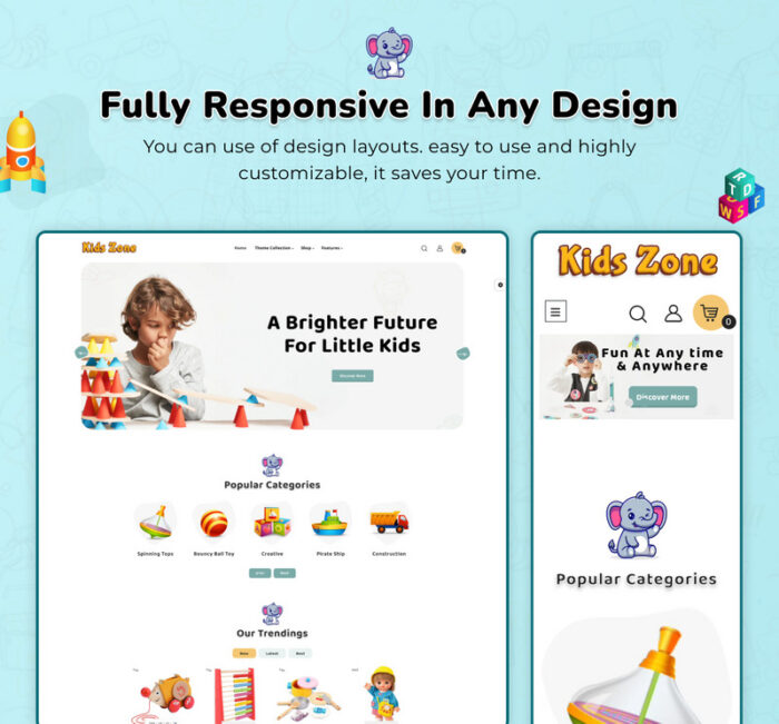 Kids Zone - Mega Toys and Fashion Shopify 2.0 Tema Responsif Premium - Fitur Gambar 4