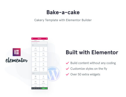 Bake-a-cake - Tema WordPress Elementor Cakery - Fitur Gambar 1