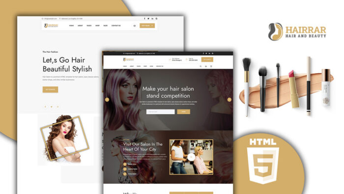 Template HTML5 untuk Situs Web Salon Rambut dan Kecantikan Hairrar - Fitur Gambar 1