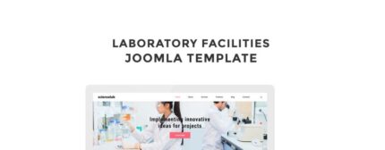 Scienselab - Template Joomla Bersih untuk Laboratorium Sains - Fitur Gambar 1