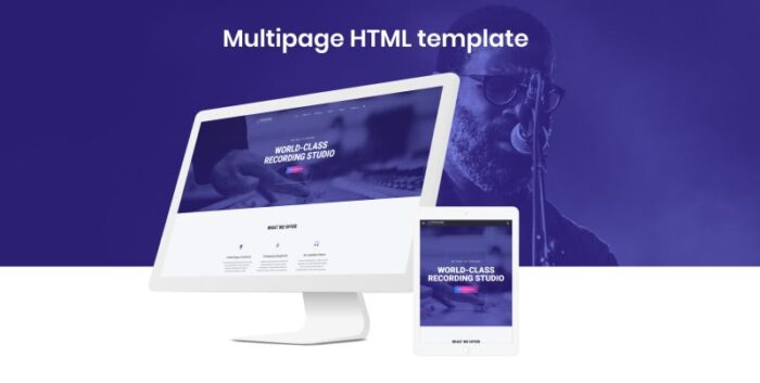 TopSound - Template Situs Web HTML Multihalaman Modern Studio Rekaman - Fitur Gambar 2