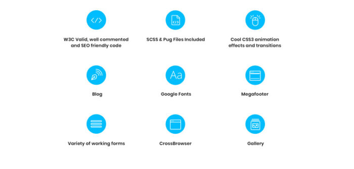 Template Situs Web HTML Multihalaman Agensi Digital yang Efisien - Fitur Gambar 4