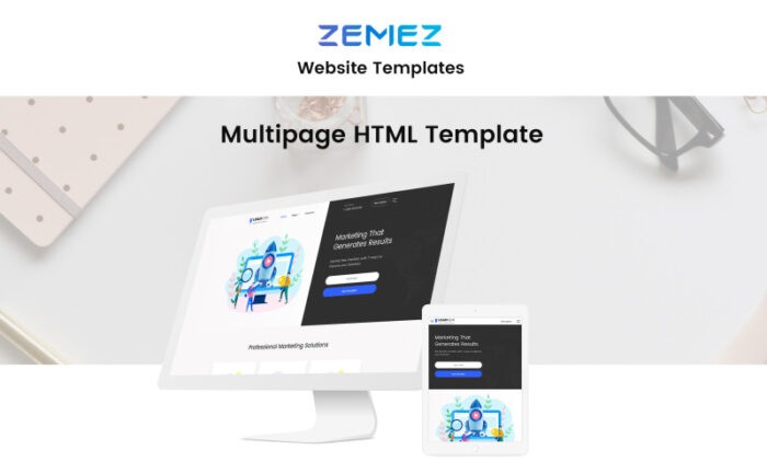 LeadGen - Template Situs Web HTML5 Multihalaman Agensi Pemasaran - Fitur Gambar 1