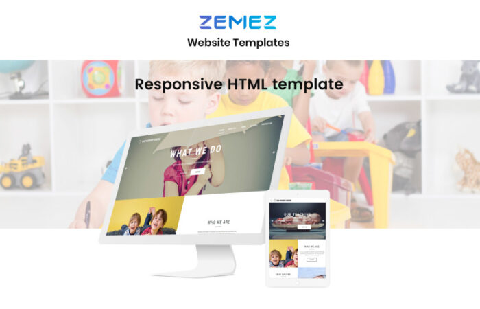 Template Situs Web HTML Bootstrap Minimal Pusat Penitipan Anak - Pusat Anak - Fitur Gambar 1