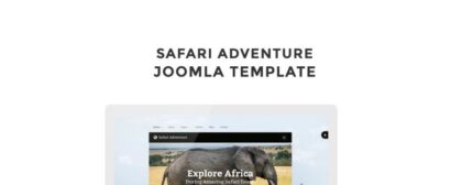 Template Joomla Safari Adventure - Fitur Gambar 1