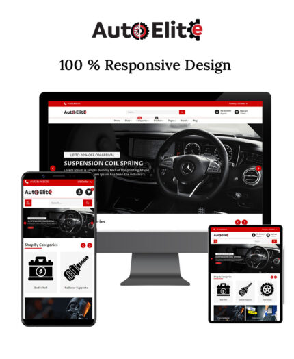 AutoElite Web - Template HTML Premium untuk Menjual Suku Cadang Kendaraan Secara Online - Fitur Gambar 1