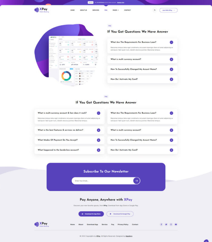 XPay - Template HTML Platform Dompet Elektronik Perbankan Seluler - Fitur Gambar 4