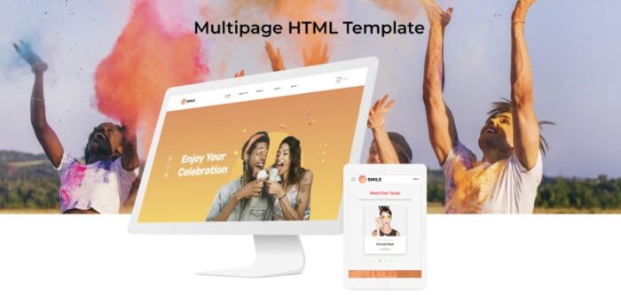 Smile - Template Situs Web HTML5 Multihalaman Bersih Perencana Acara - Fitur Gambar 2