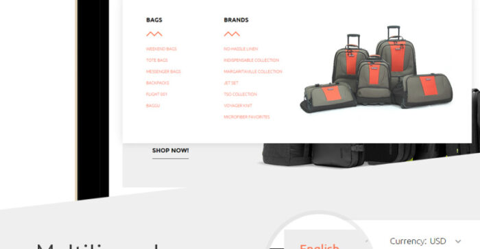 Tema Magento Travel Gear - Fitur Gambar 4