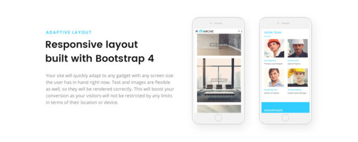 Arche - Template Situs Web HTML Kreatif Responsif Arsitektur - Fitur Gambar 6