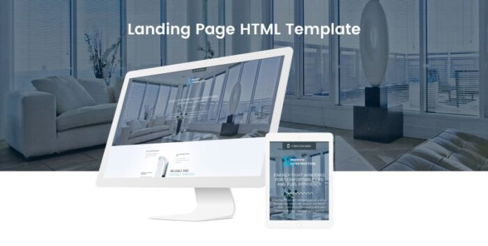 Konstruksi Jendela - Template Halaman Arahan Bootstrap HTML Jendela & Pintu - Fitur Gambar 2