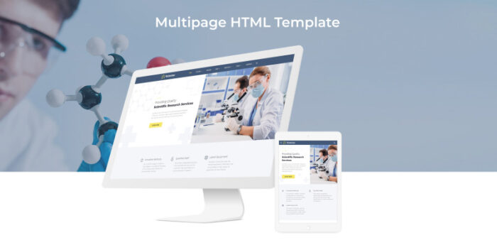 Scientar - Template Situs Web HTML Multihalaman Laboratorium Sains Modern - Fitur Gambar 2