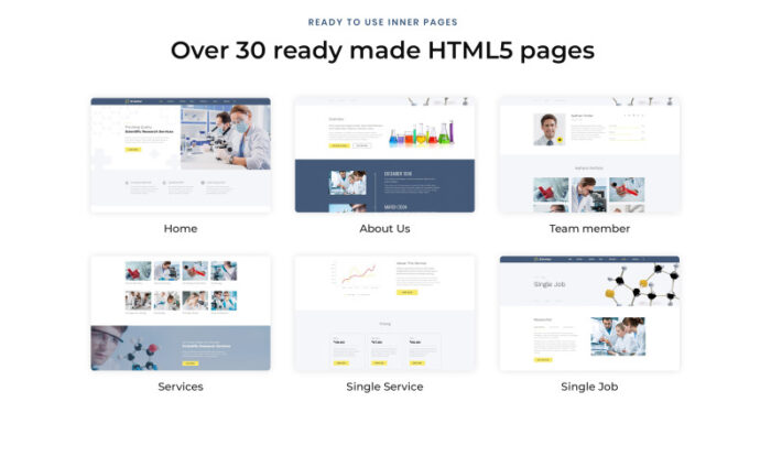 Scientar - Template Situs Web HTML Multihalaman Laboratorium Sains Modern - Fitur Gambar 3