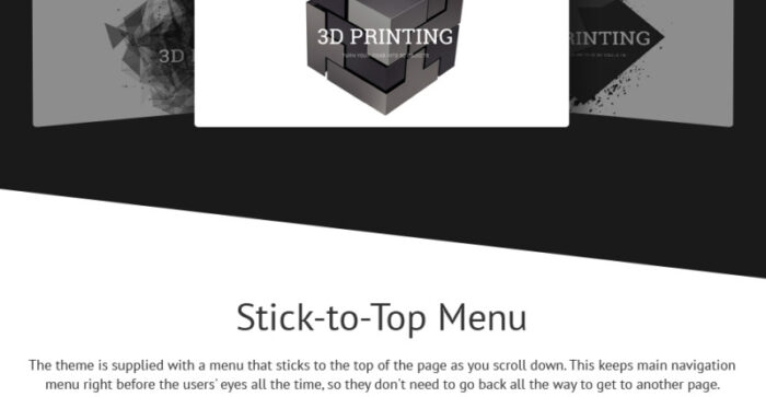 Template Joomla Percetakan 3D - Fitur Gambar 3