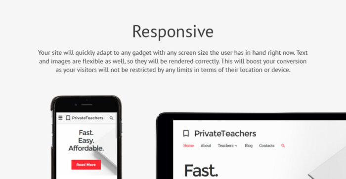 Template Situs Web Responsif Guru Privat - Fitur Gambar 1