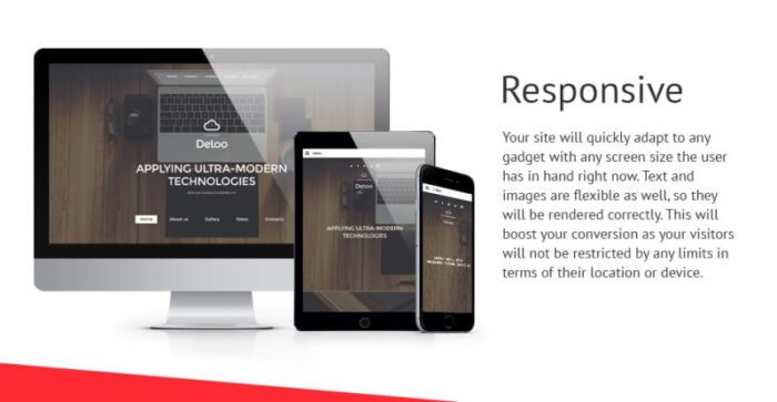 Template Situs Web Responsif Desain Web - Fitur Gambar 1