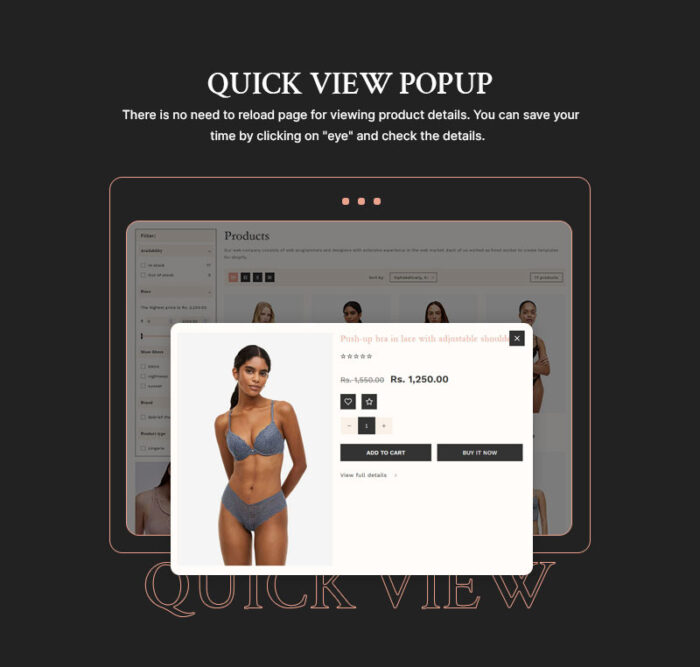 Bebrief - Lingerie & Bikini, Toko Mode Pakaian Dalam Tema Responsif Shopify 2.0 Serbaguna - Fitur Gambar 16