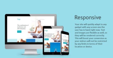 Template Halaman Arahan Responsif Yoga - Fitur Gambar 1