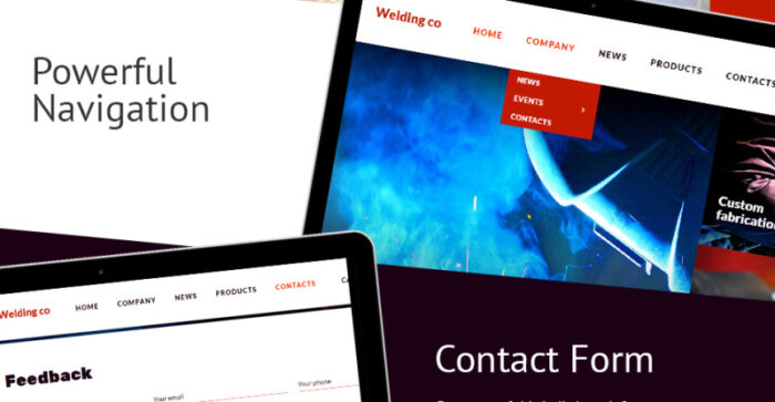 Template Situs Web Welding Co - Fitur Gambar 3