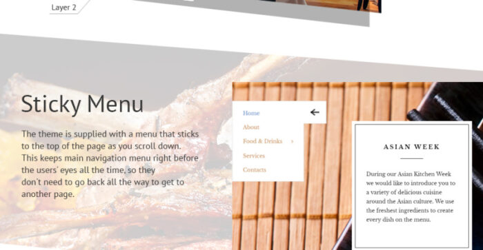 Template Situs Web Responsif Kafe dan Restoran - Fitur Gambar 4