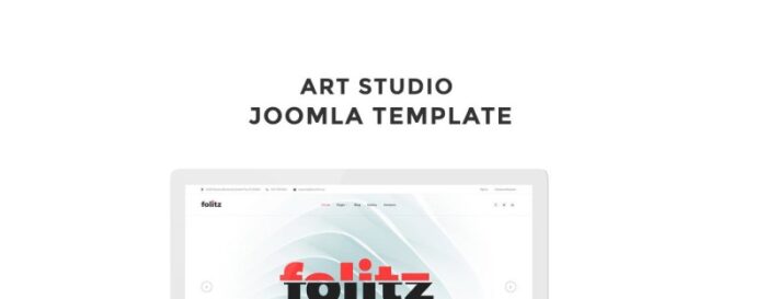 Folitz - Template Joomla Minimalis Studio Seni - Fitur Gambar 1