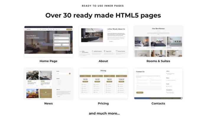 Jasmine - Template Situs Web HTML5 Multihalaman Klasik Hotel - Fitur Gambar 3