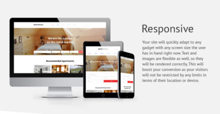 Template Situs Web Responsif Real Estat - Fitur Gambar 1