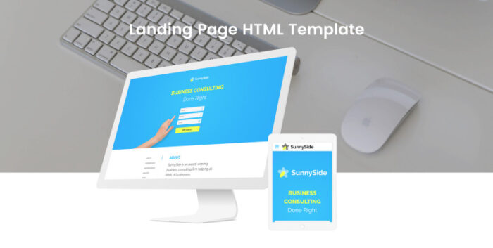 SunnySide - Template Halaman Arahan HTML Minimal Design Studio - Fitur Gambar 2