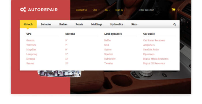 Tema PrestaShop Autorepair - Suku Cadang Mobil - Fitur Gambar 13