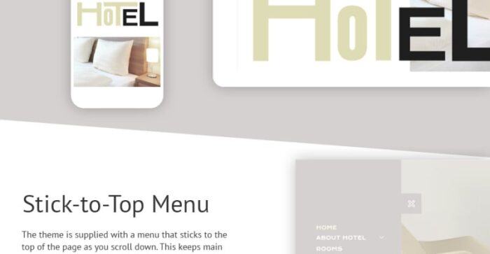 Template Situs Web Responsif Hotel - Fitur Gambar 2