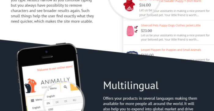 Tema Magento Animally - Fitur Gambar 6