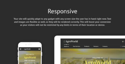 Template Situs Web Responsif Pertanian - Fitur Gambar 1