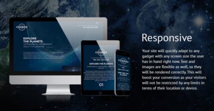 Template Situs Web Tema Cosmos Landing - Fitur Gambar 1