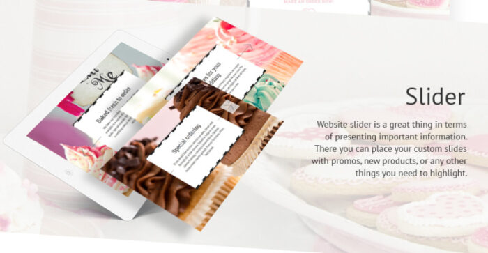 Template Situs Web Toko Kue Cupcake - Fitur Gambar 3