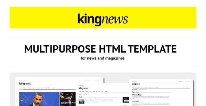 KingNews - Template Situs Web Responsif Portal Berita - Fitur Gambar 1