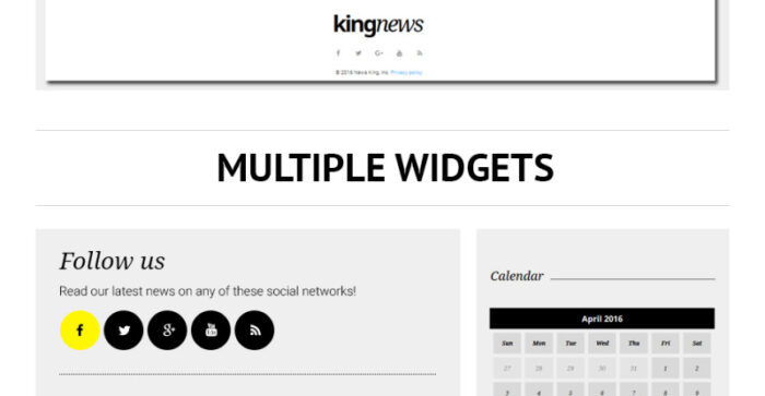 KingNews - Template Situs Web Responsif Portal Berita - Fitur Gambar 7