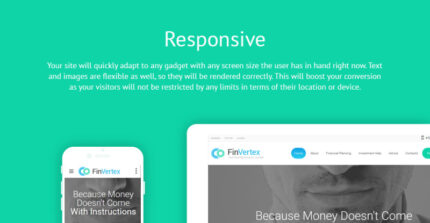 Template Situs Web FinVertex - Fitur Gambar 1