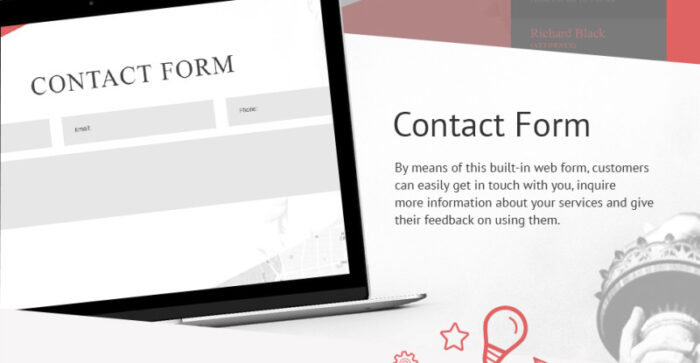 Template Situs Web Responsif Firma Hukum - Fitur Gambar 3