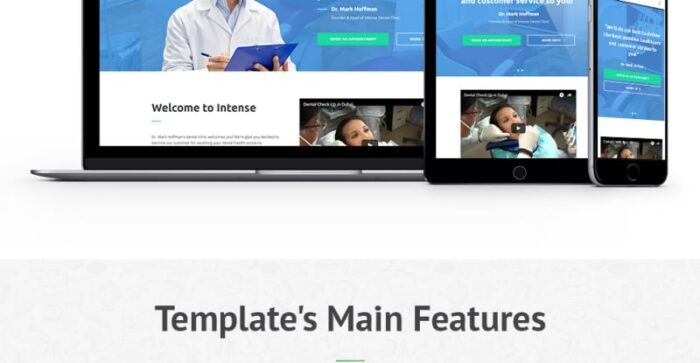 Template Situs Web Klinik Gigi Intense - Fitur Gambar 2