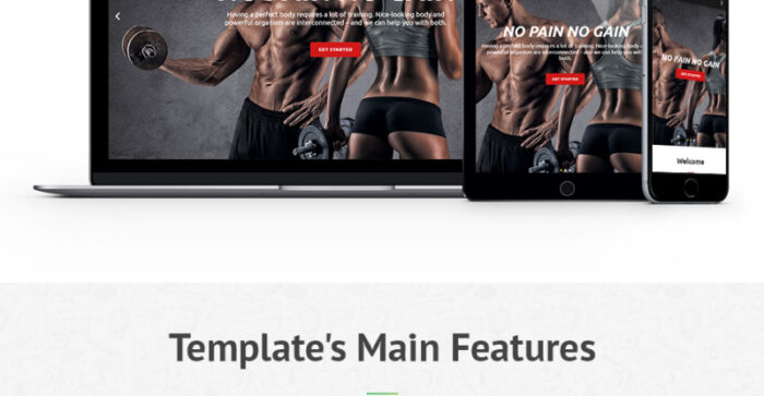 Template Situs Web Intense Gym - Fitur Gambar 2