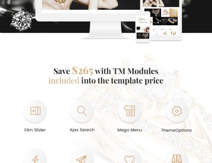 Tema Magento Jewelrix - Fitur Gambar 2