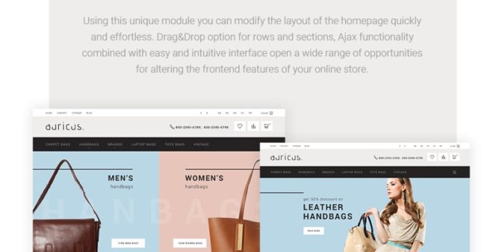 Auricus - Tema PrestaShop Responsif Tas Tangan - Fitur Gambar 5