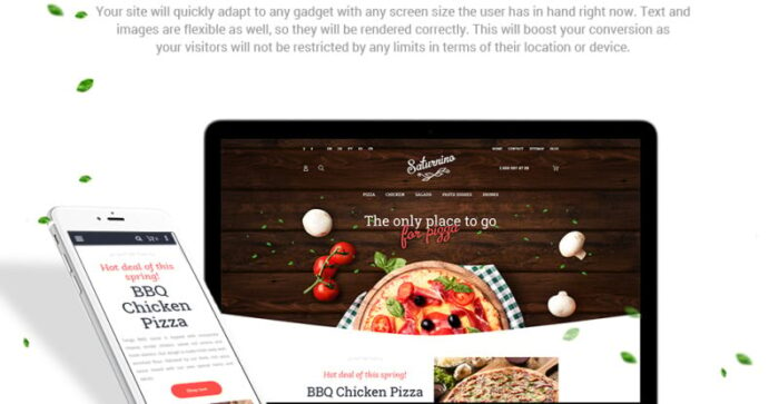 Saturnino - Tema Magento Responsif Pizza - Fitur Gambar 4