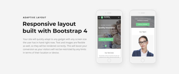 Solidity - Template Situs Web Bootstrap HTML Bersih Multihalaman Asuransi - Fitur Gambar 7