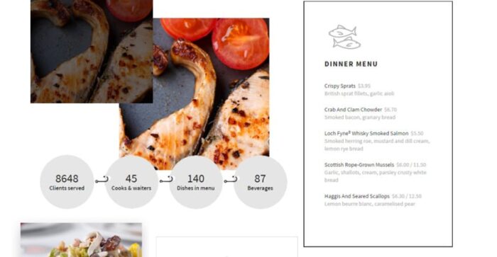 Template Situs Web Responsif Restoran Makanan Laut - Fitur Gambar 3