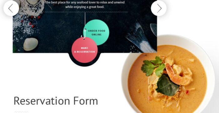 Template Situs Web Responsif Restoran Makanan Laut - Fitur Gambar 5