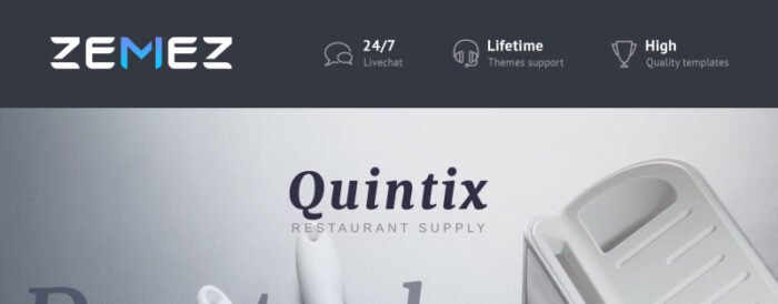 Quintix - Tema PrestaShop Perlengkapan Restoran - Fitur Gambar 1