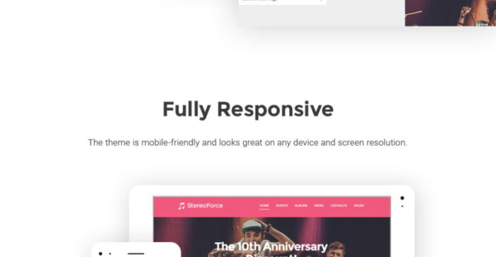 Tema WordPress Responsif Musik - Fitur Gambar 20